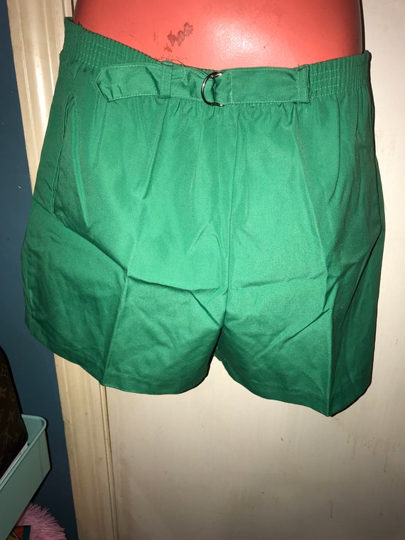 Vintage 80's Green Shorts. Green 80s Shorts. Littl