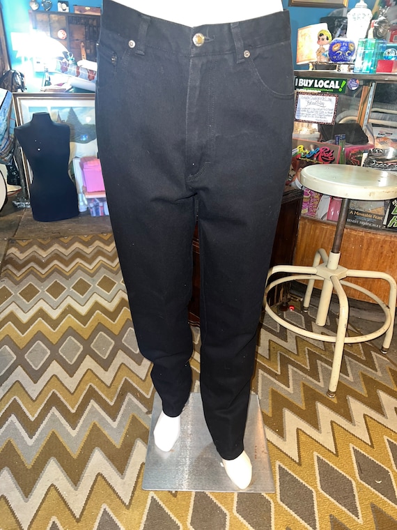 Vintage 90’s Women’s Bugle Boys Black Jeans, Tapered Leg, Size 14L