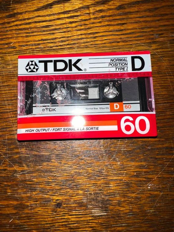 Vintage NIP TDK Cassette Tape. New Vintage Blank Cassette Tape. TDK Cassette Recording Tape