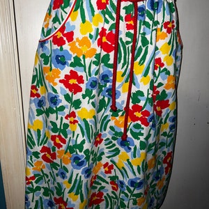 Vintage Floral Dress. 1960's Adorable Sleeveless Eye Popping Floral Dress. Perfect Vintage Sun Dress. Jenni Dress. Size 9/10 image 5
