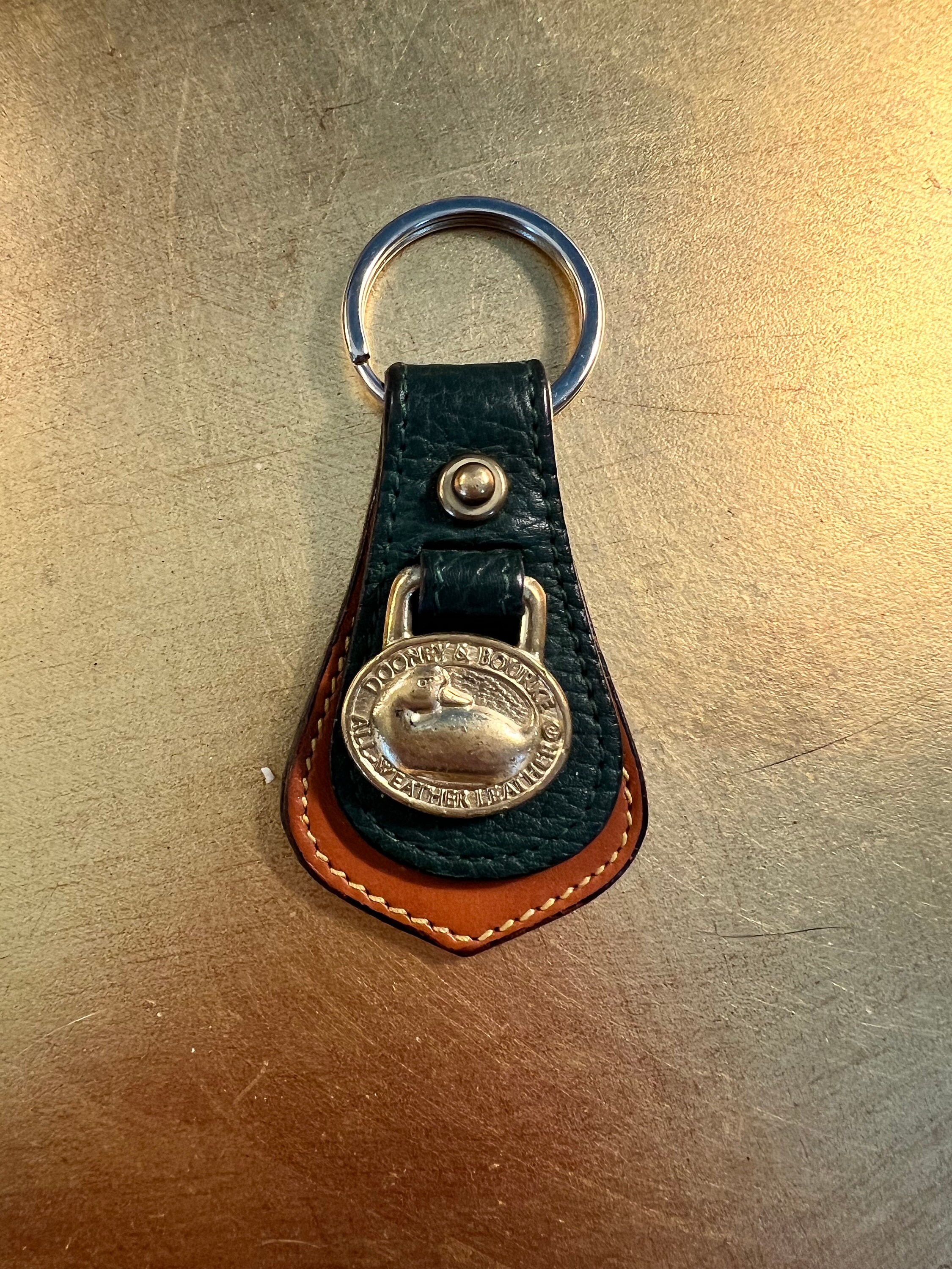 Vintage 1990 s Green Dooney and Bourke Keychain