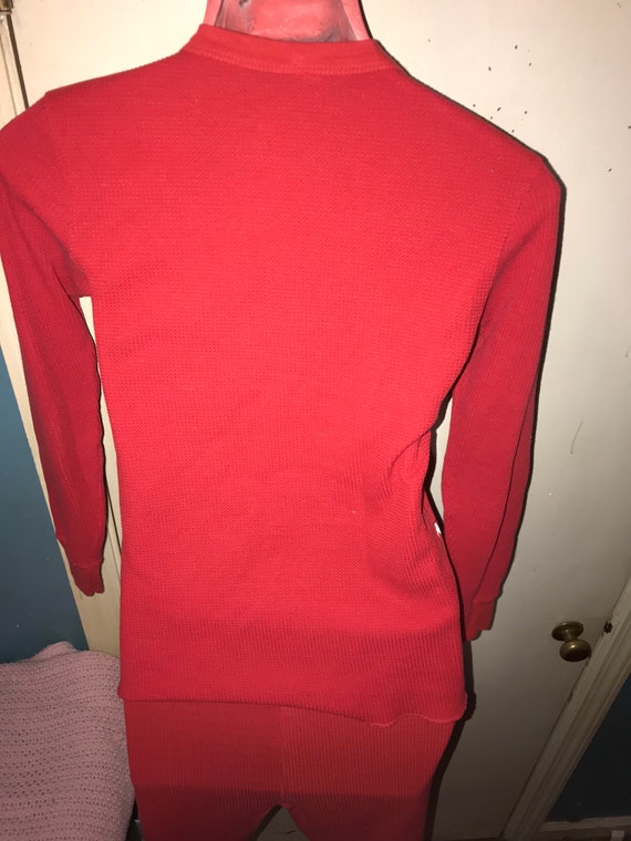 Vintage Red Long John Outfit. Womens Long John Sh… - image 7