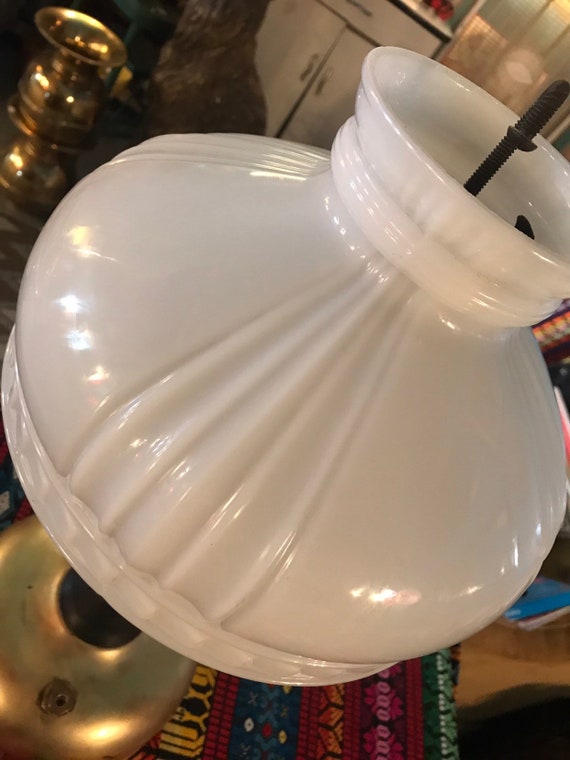 Antique gas lamp sale shades