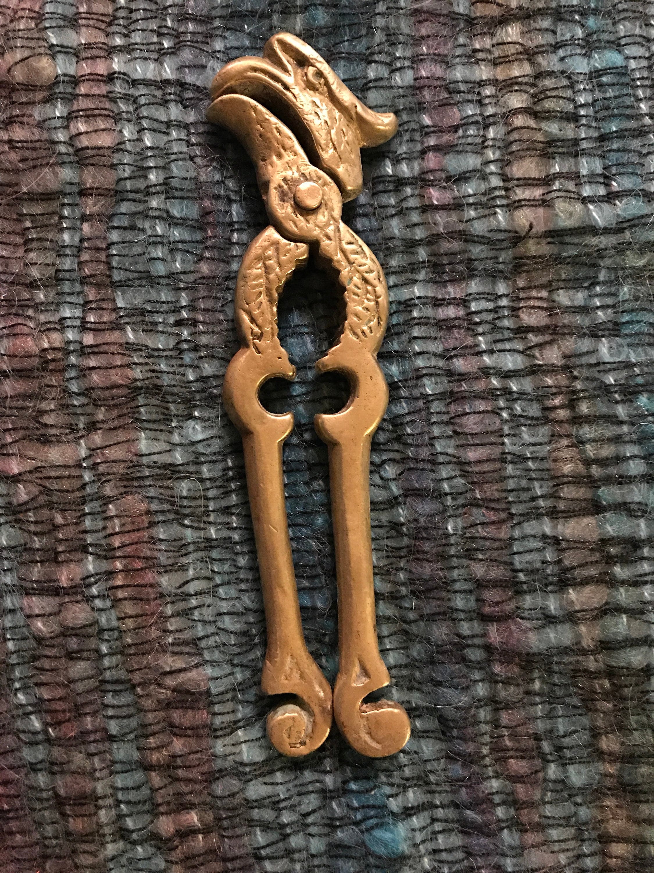 Vintage Brass Bird Nutcracker. Brass Eagle Nutcracker Bottle Opener