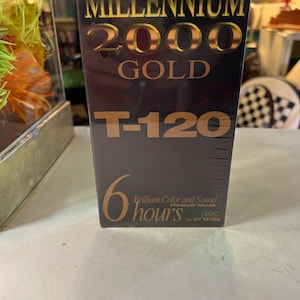 Vintage NIP Millennium 2000 VHS Tape. New Vintage Blank Recording Tape. Television Movie Recording Video Tape