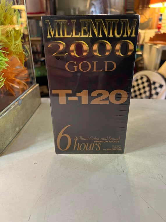 Vintage NIP Millennium 2000 VHS Tape. New Vintage Blank Recording Tape. Television Movie Recording Video Tape