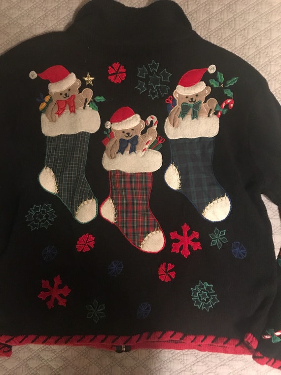 Ugly Christmas Sweater. Vintage Ugly Christmas Sw… - image 6