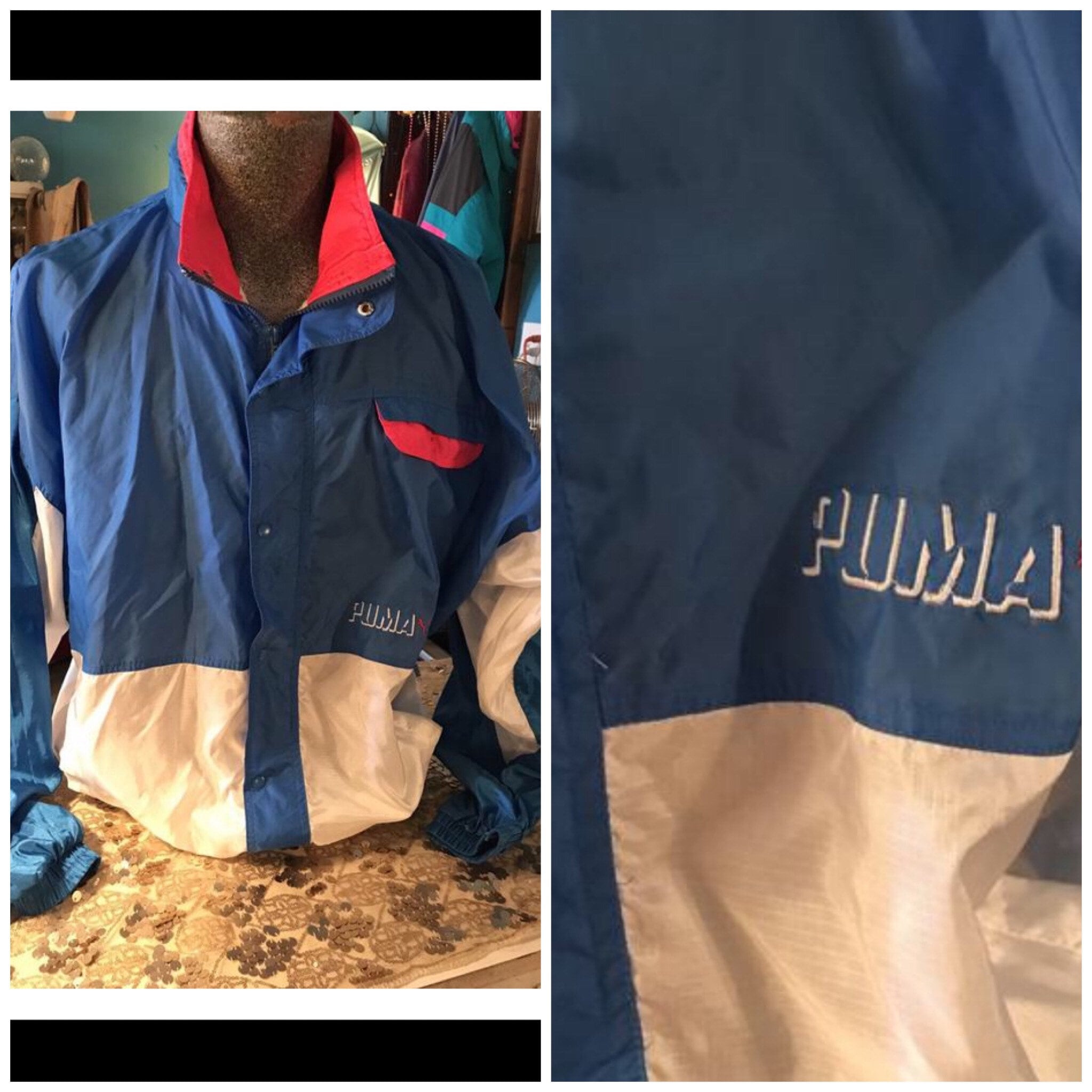 puma windbreaker vintage