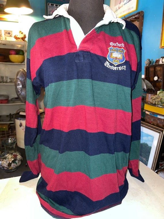 Vintage Oxford University Striped Pullover. Oxfor… - image 1