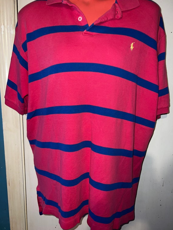 Vintage 90's Polo Ralph Lauren Striped Polo Shirt – CobbleStore Vintage