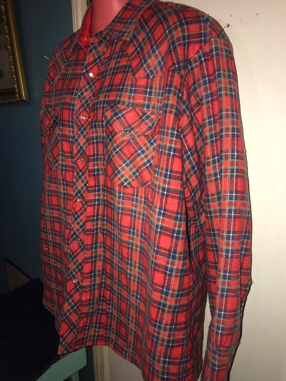 Vintage Coleman Flannel Shirt/Jacket. Mens Flanne… - image 4