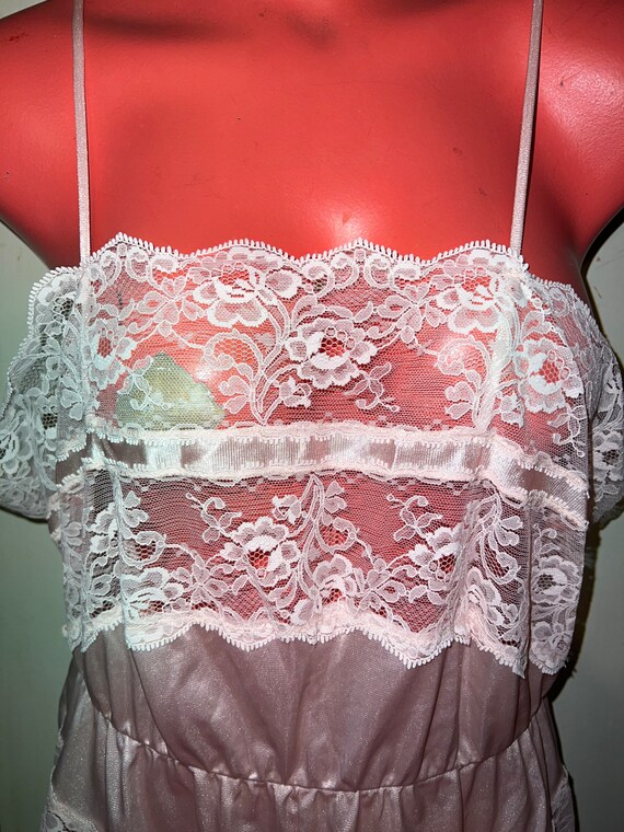 Vintage Pink Teddy Lingerie. Vintage Pale Pink La… - image 2