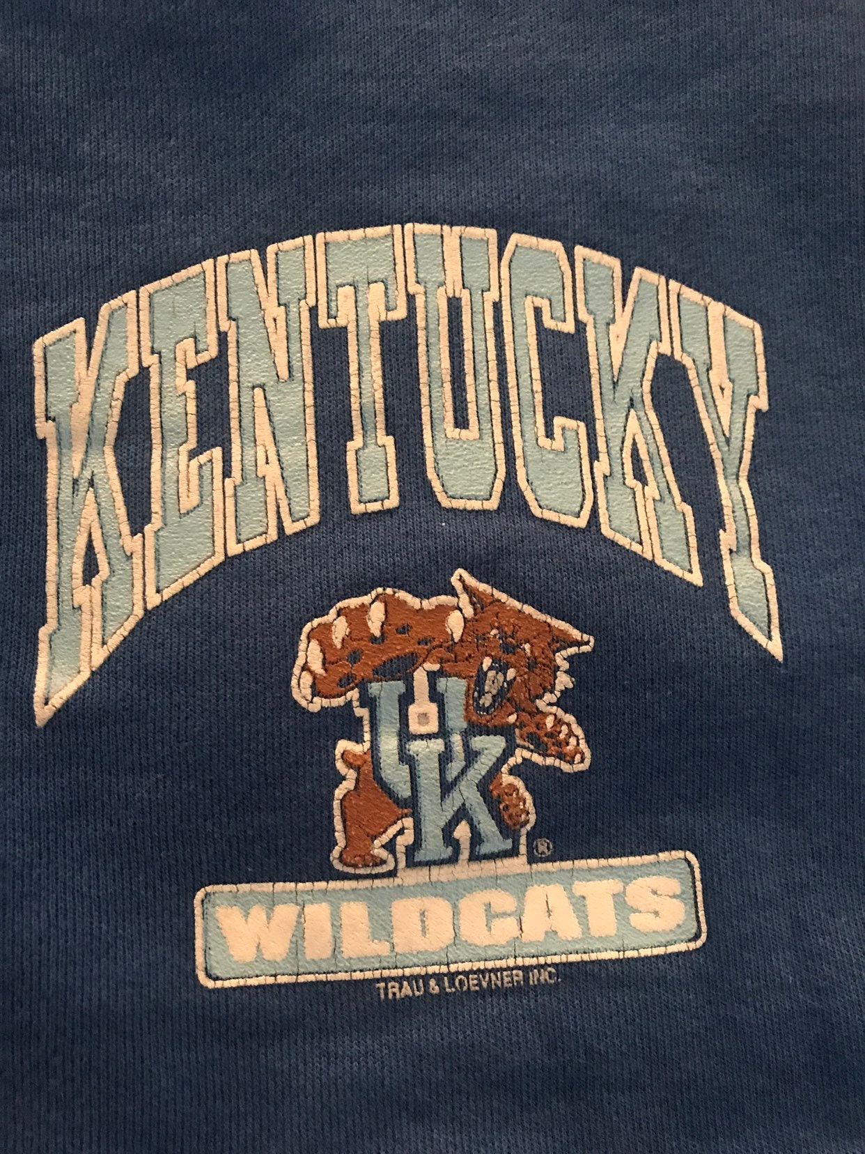 Vintage Kentucky Wildcats Shorts. Blue Active Kentucky Shorts. Blue