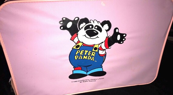 Vintage 1980's Child's Peter Panda Small Suitcase