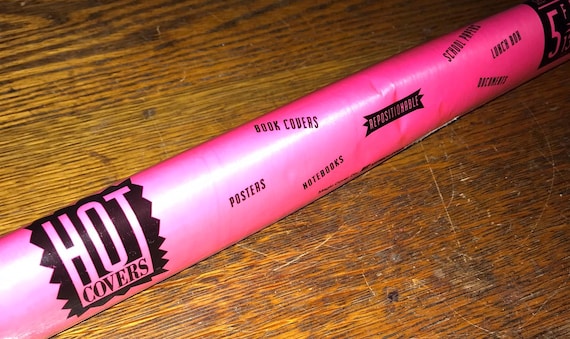 Vintage 1990’s Hot Pink, Hot Covers Self Adhesive Vinyl, Book Covers, Notebooks, Shelves and more