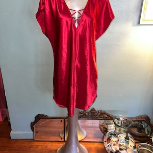 Vintage Gorgeous Sexy Red Nightie, Size Medium
