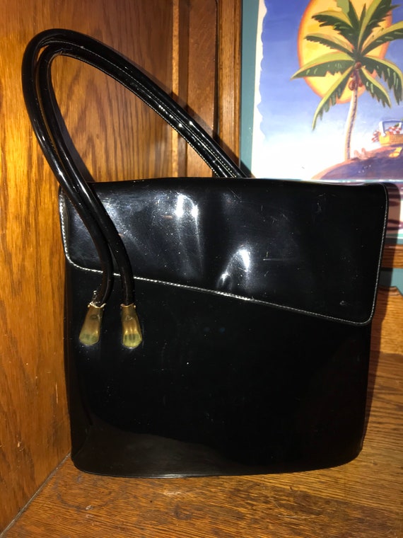 Vintage purse patent leather - Gem