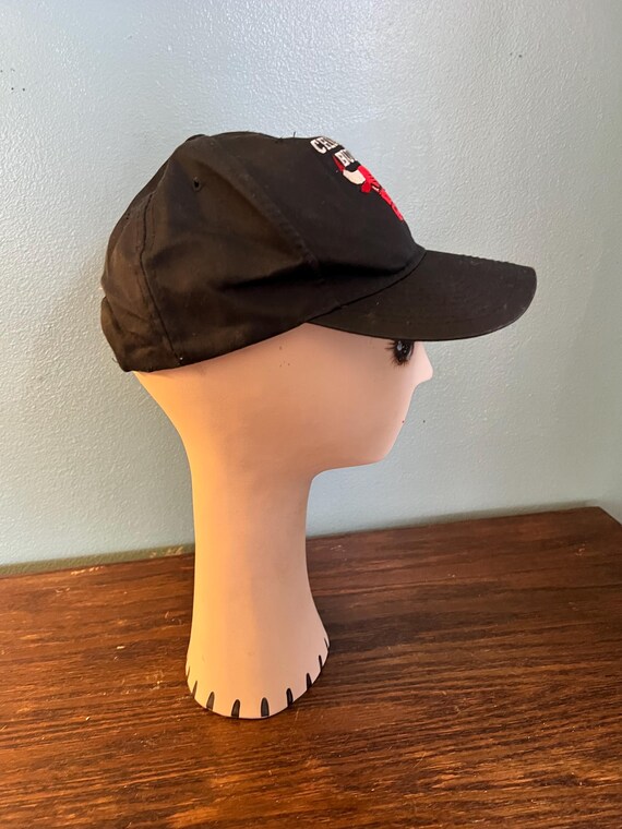 Vintage 90's Chicago Bulls Black Snap Back Hat, Official NBA