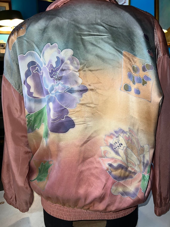Beautiful Vintage Silk Jacket. Silk Jacket. 80's … - image 7