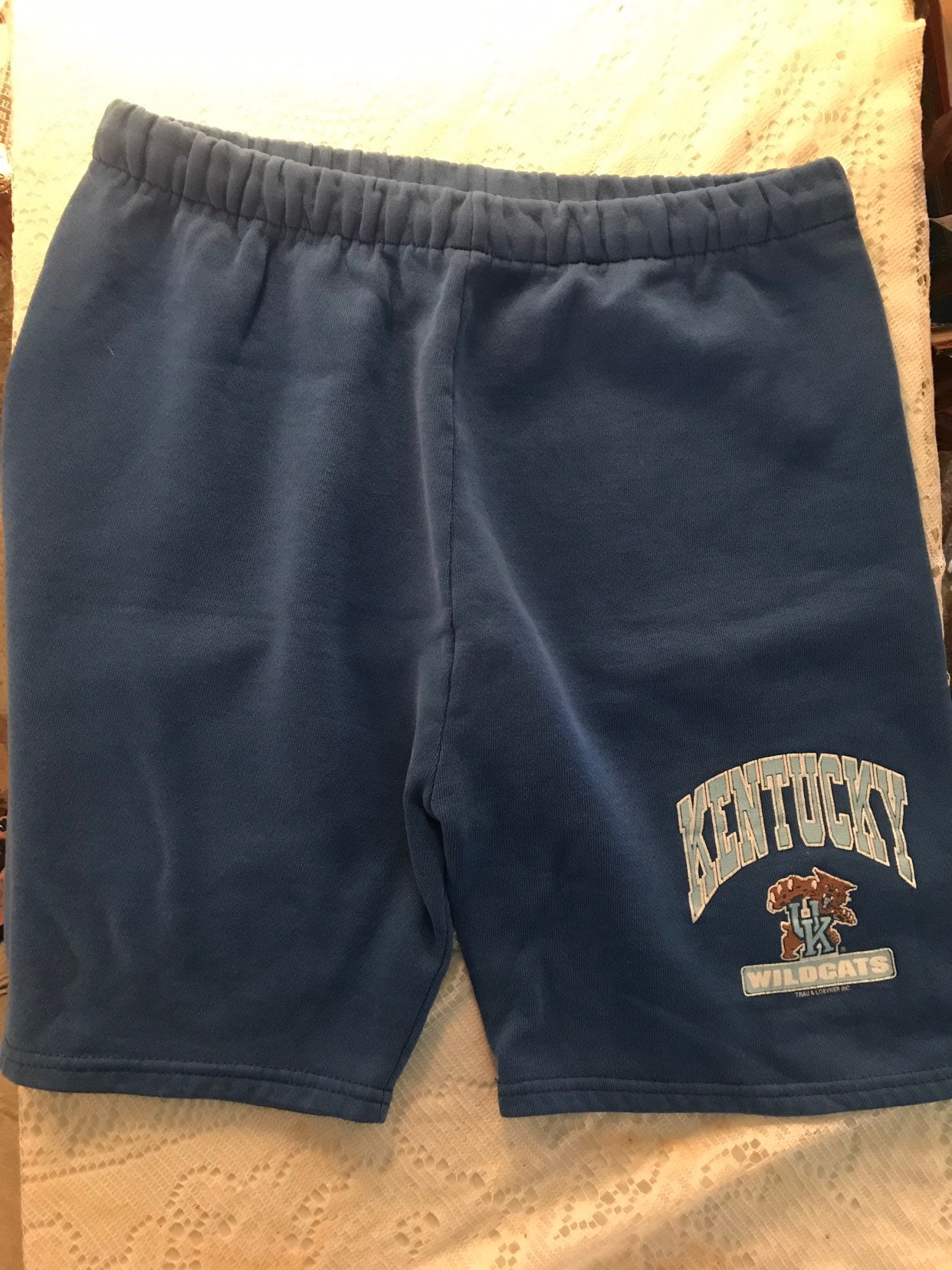 Vintage Kentucky Wildcats Shorts. Blue Active Kentucky Shorts. Blue