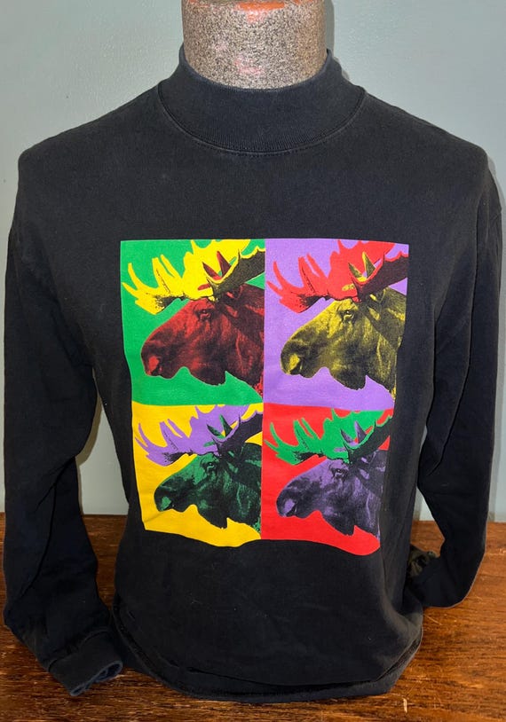 Vintage 90’s The Chocolate Moose Warhol Black Shirt, D.C. Size Medium