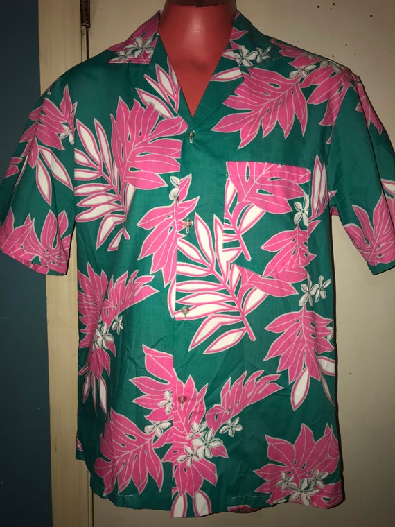 Vintage Hawaiian Shirt. Men's Hawaiian Shirt. Brig