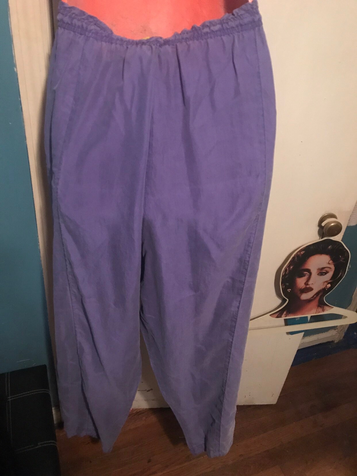 Vintage Silk Pants. Purple Silk Pants. Express 90's Silk Boho Pants Express Silk Baggy Pants 