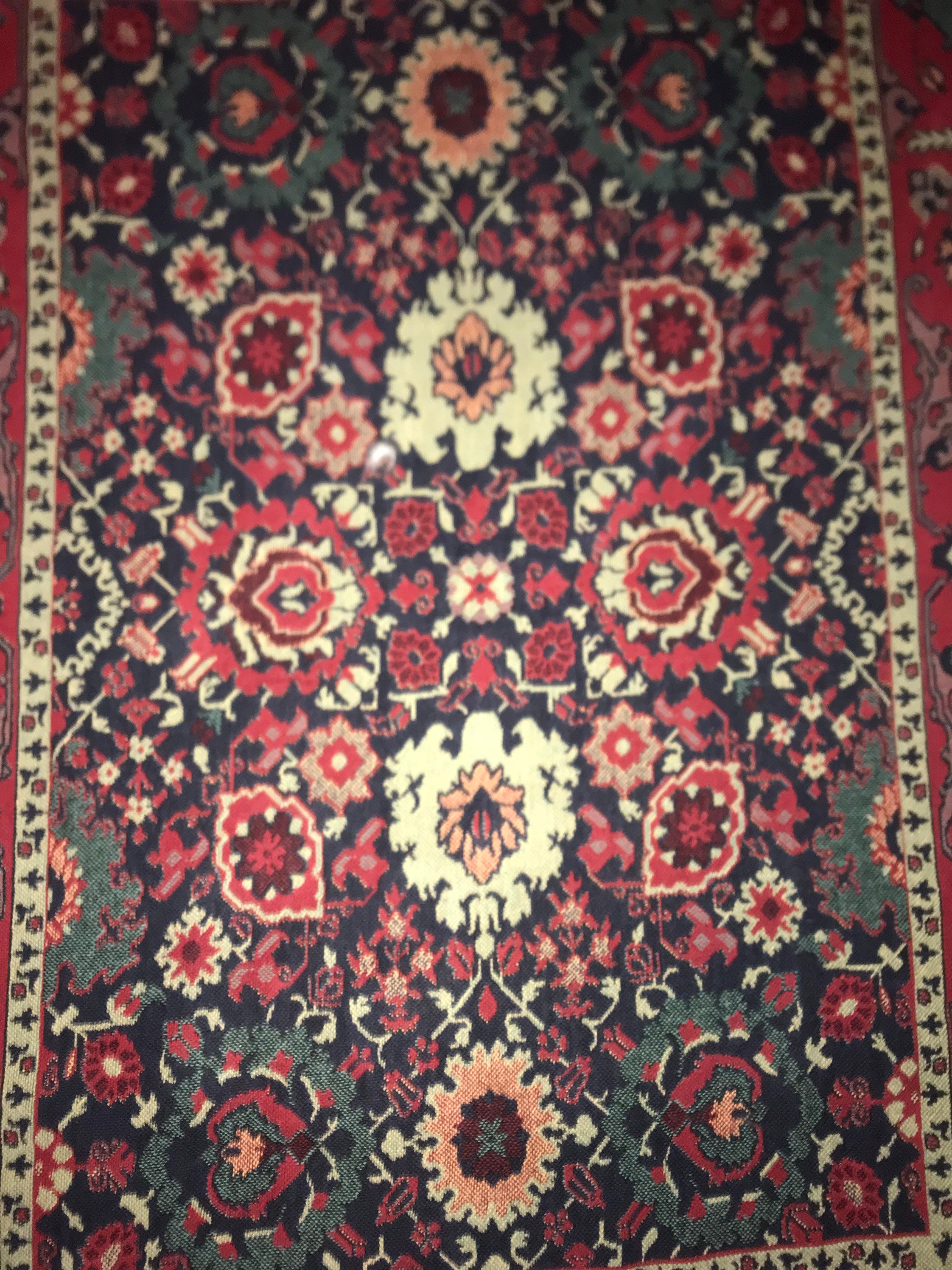 Vintage 1990’s Goodwin Weavers Williamsburg Tapestry Blanket. Goodwin