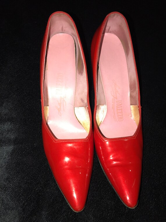 Vintage Red Patent Leather High Heels.Anthony Dal… - image 2