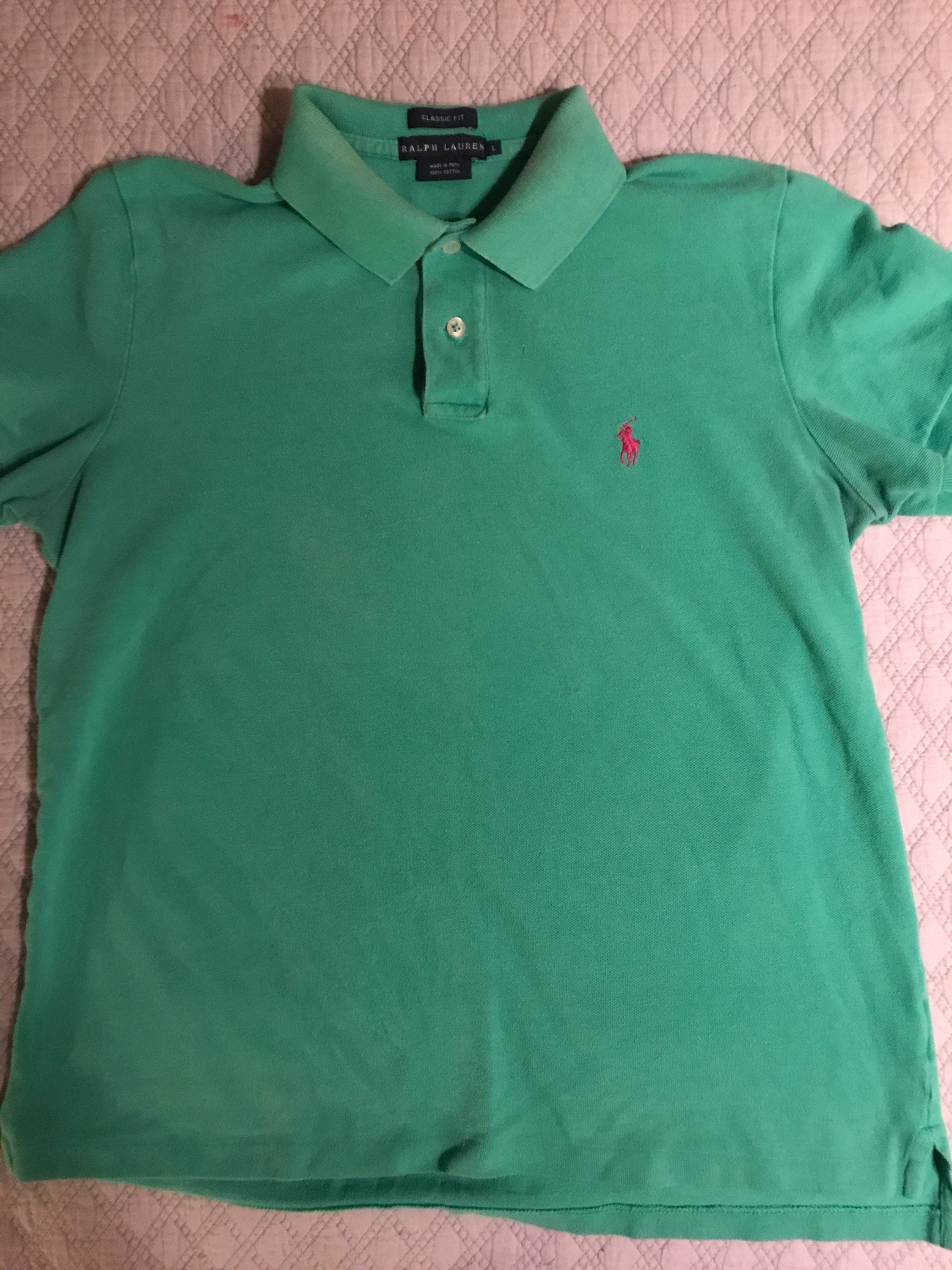 Vintage Ralph Lauren Green Polo Shirt. Green Polo Shirt. Ralph - Etsy