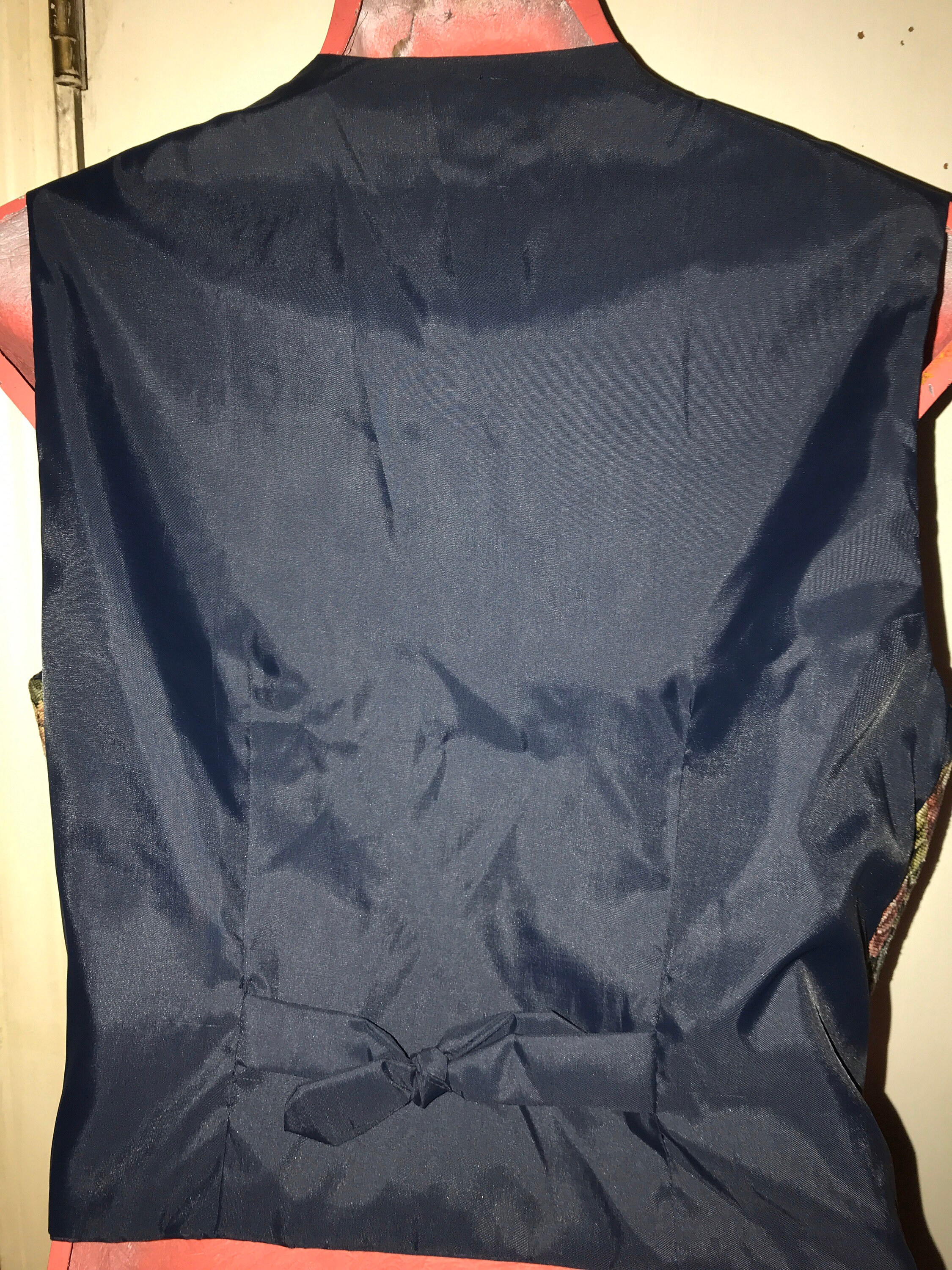 Vintage Tapestry Vest. Flower Tapestry Vest. Tapestry Vest. Novelty