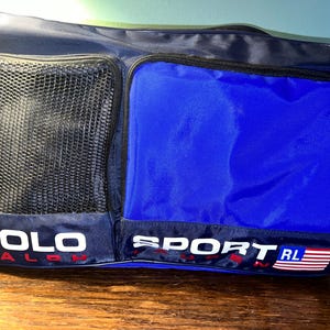 Vintage 1990’s Blue Ralph Lauren, Polo Sport Duffel Bag