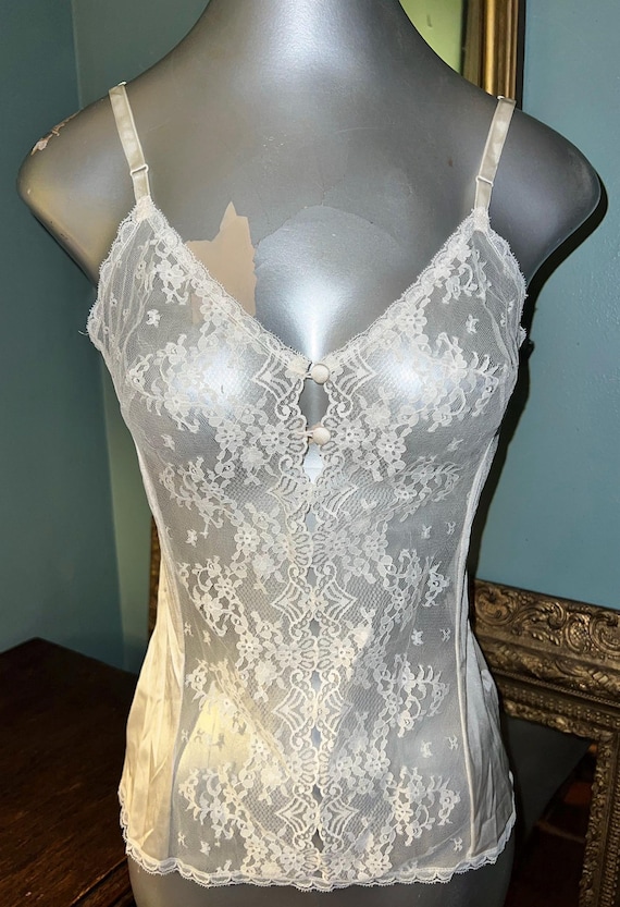 Vintage 1970’s Vanity Fair Camisole. Teddy, Size 34