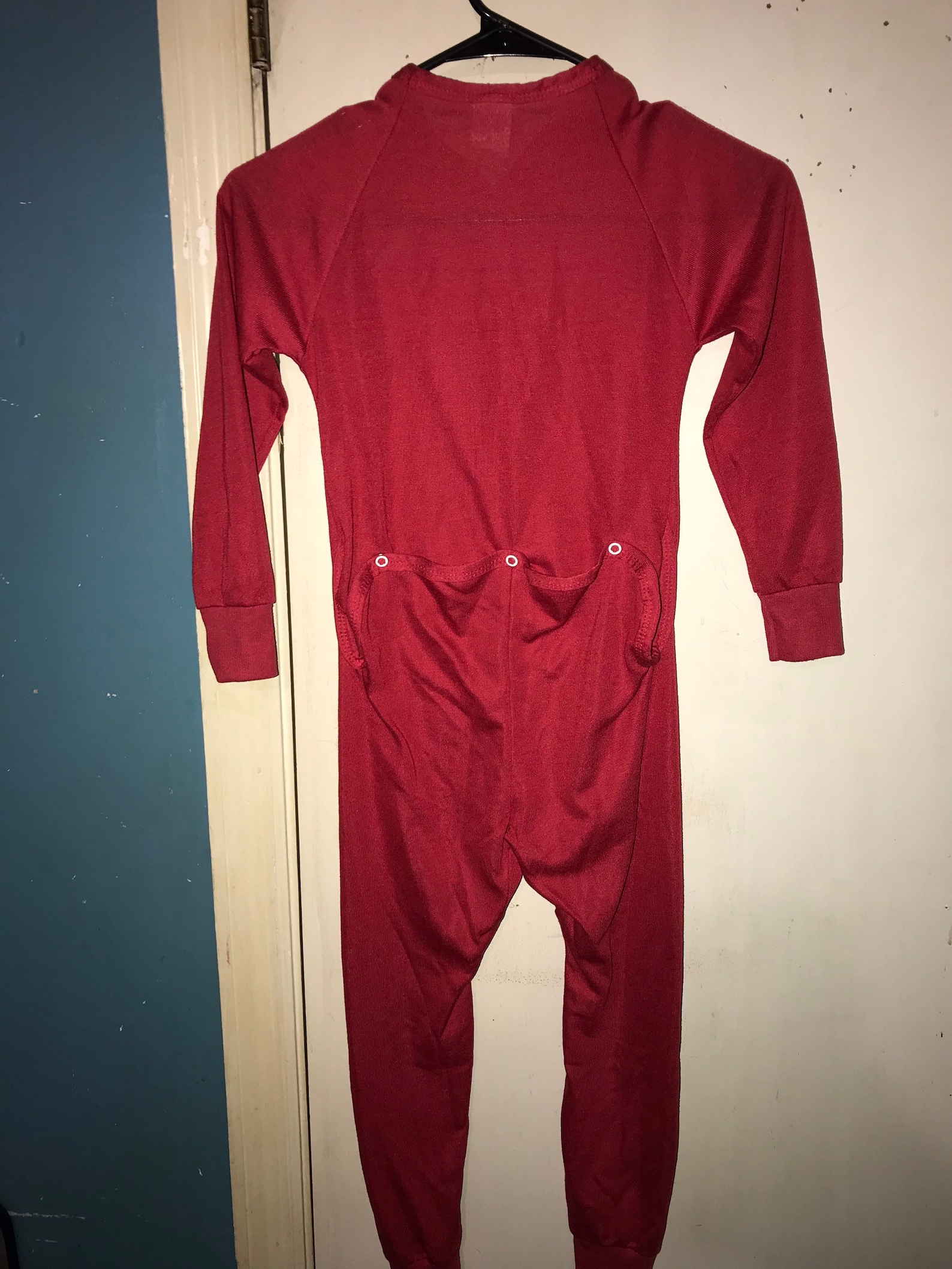 Vintage Kids Red Union Suit With Rear Butt Flap. Childrens Etsy