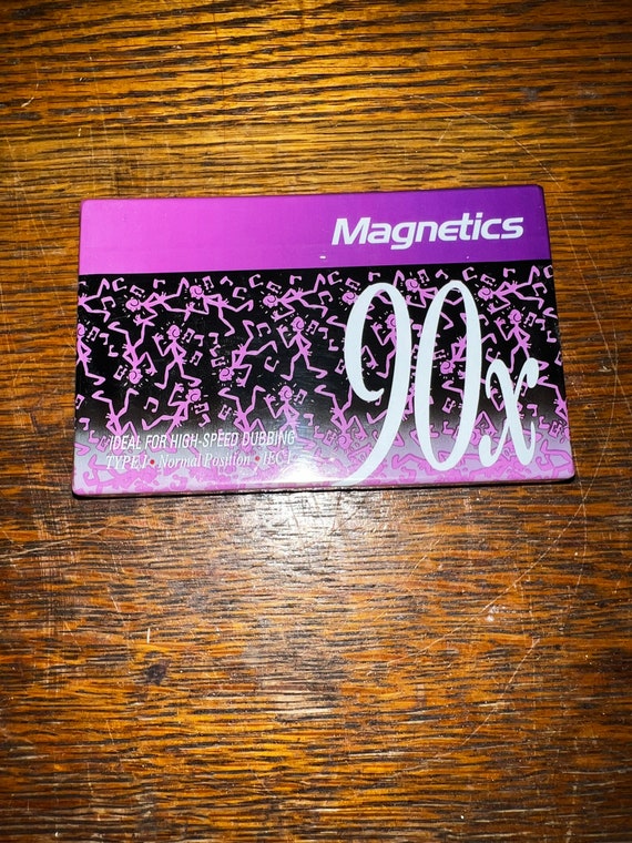 Vintage NIP Magnetics 90x Cassette Tape. New Vintage Blank Cassette Tape. Magnetics Cassette Recording Tape
