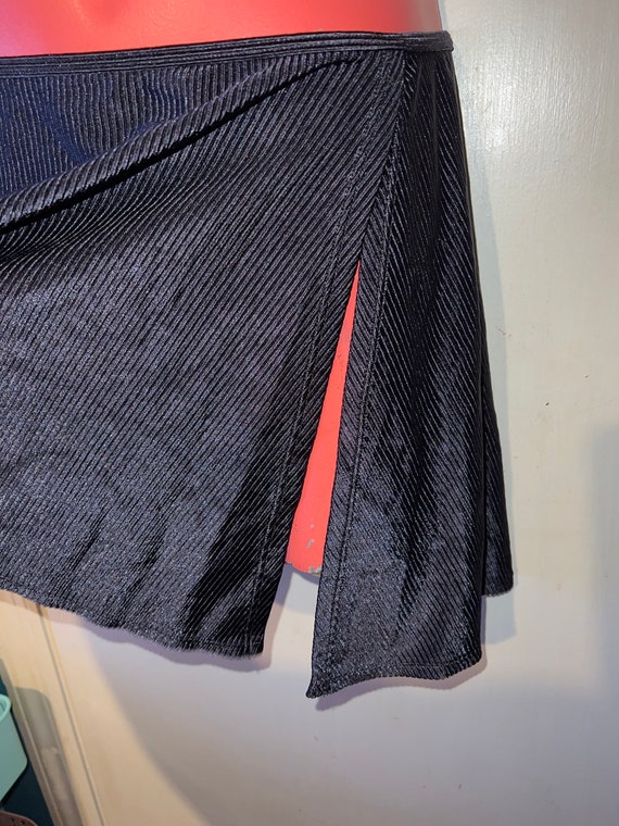 Vintage 1990’s Black Swimsuit Cover Up Skirt. Cat… - image 3