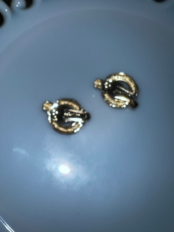 Vintage Silver Lisner Clip Earrings. Silver Tone … - image 3