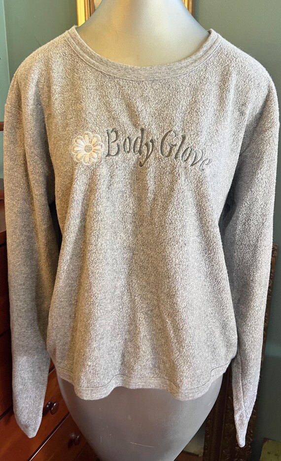 Vintage 1990’s Gray Fleece Body Glove Sweatshirt, Size Medium