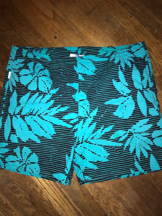 1970s Batik Cotton Swim Trunks 34 38 Large MARK FORE -  Ireland