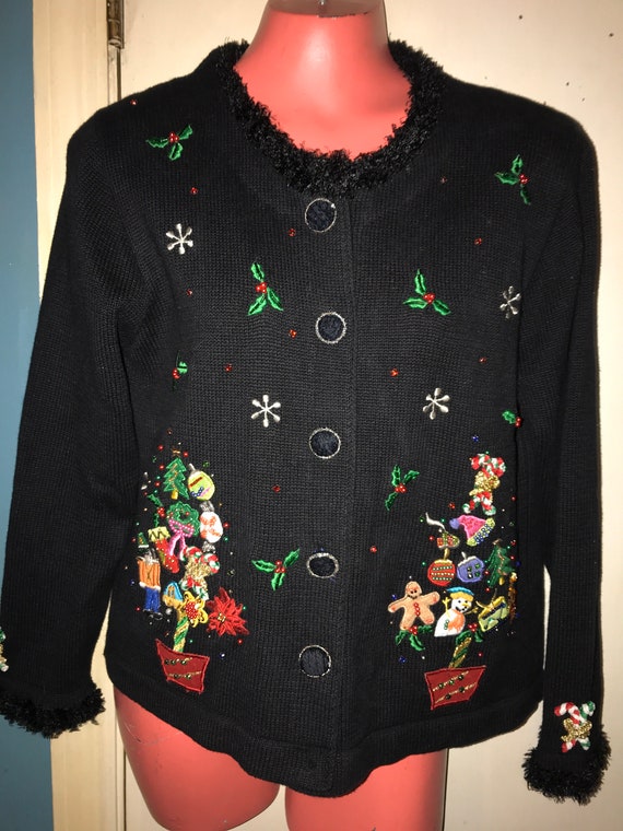 Ugly Christmas Sweater. Vintage Ugly Christmas Swe