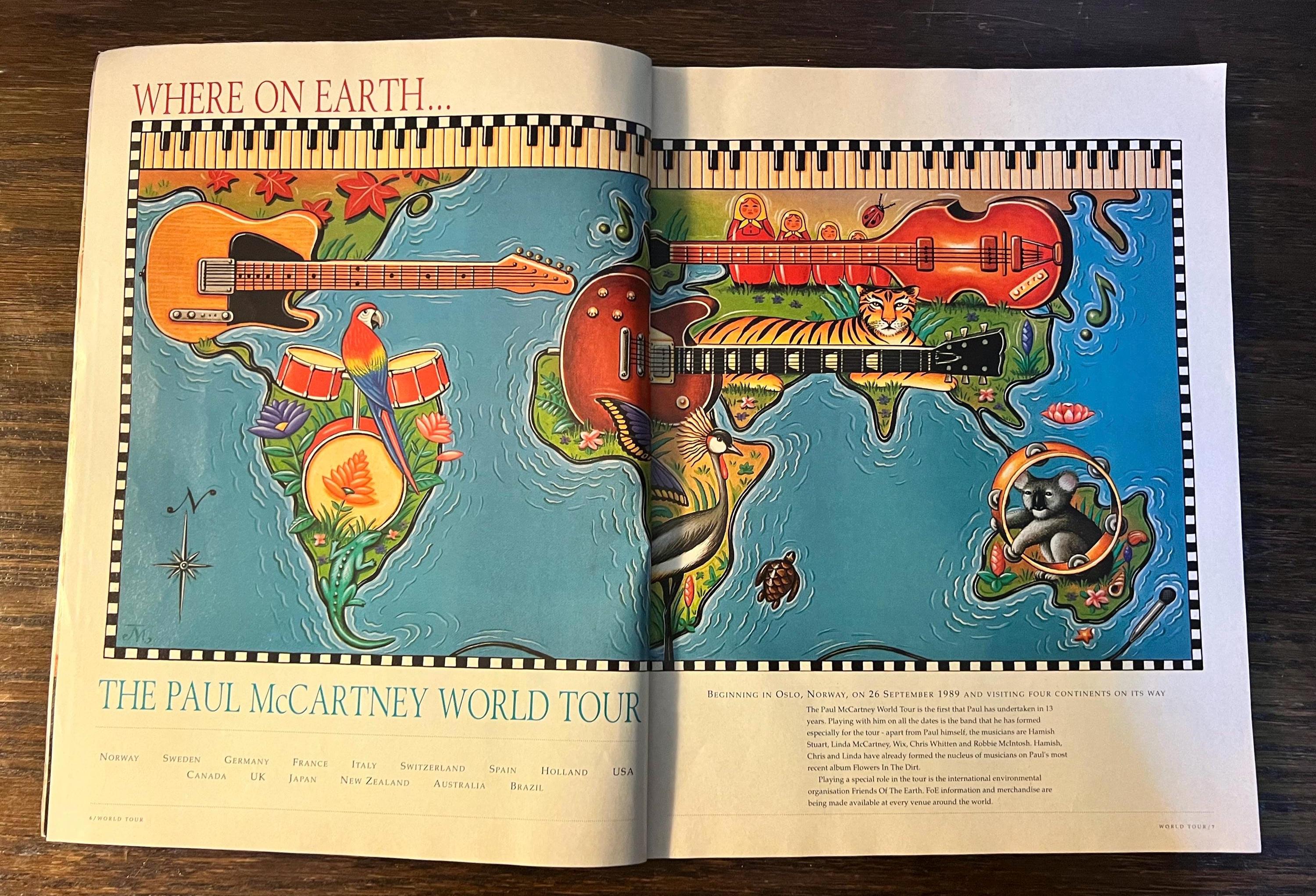 Vintage the Paul Mccartney World Tour Program Book - Etsy