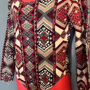 Vintage 1990's Abstract Design Bodysuit, Size Large 画像 3
