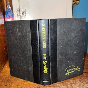 1983 Pet Cemetary by Stephen King, First Book Club Edition, Horror, Chilling