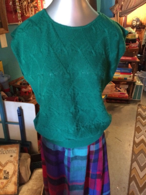Vintage Green Sweater. Green Sweater. Spring Sweater.… - Gem