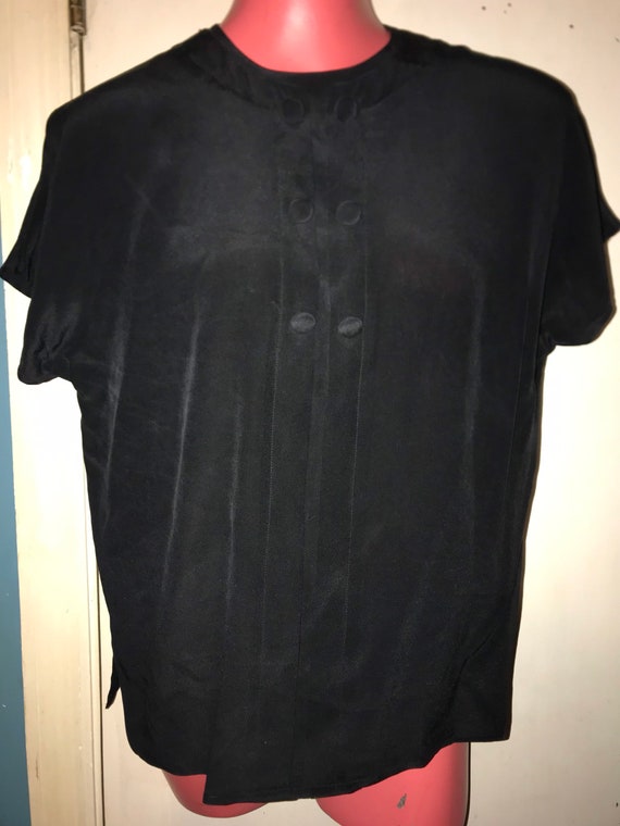 Black silk shirt vintage - Gem