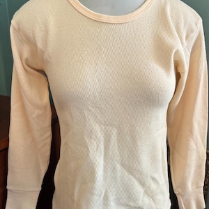 Vintage 1990’s Woman’s Yellow Gitano Long John Shirt, Size Large