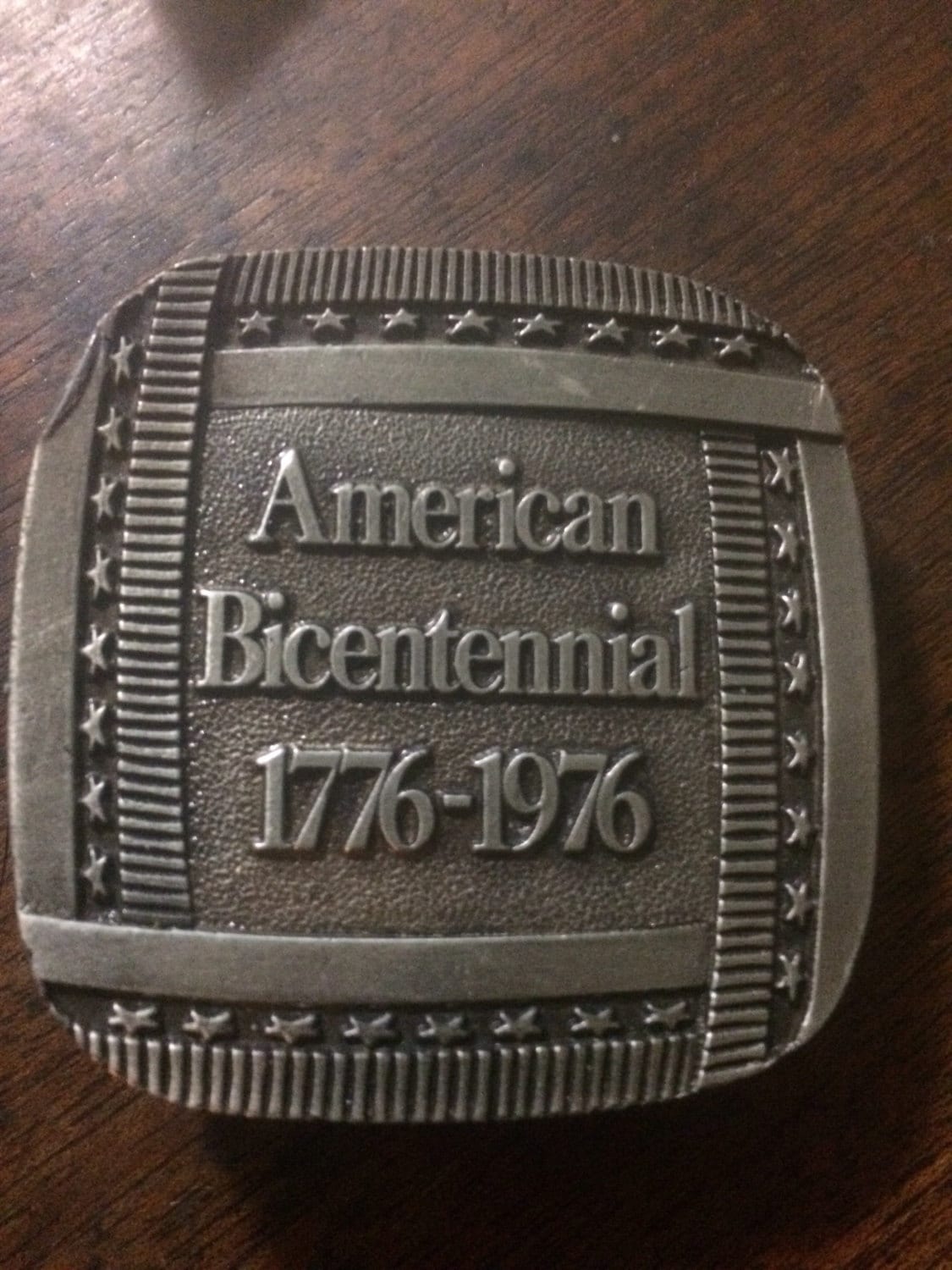 bicentennial belt buckle
