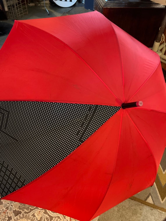 Vintage MOMA Red and Black Umbrella. MOMA, Metrop… - image 1