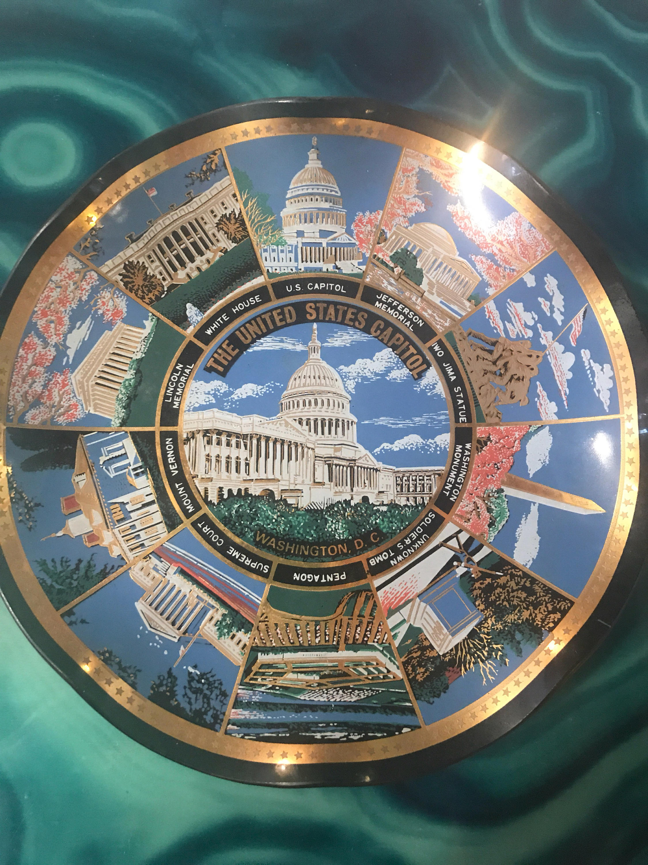 Vintage Washington DC Plate. Souvenir Washington DC. Vintage Plate