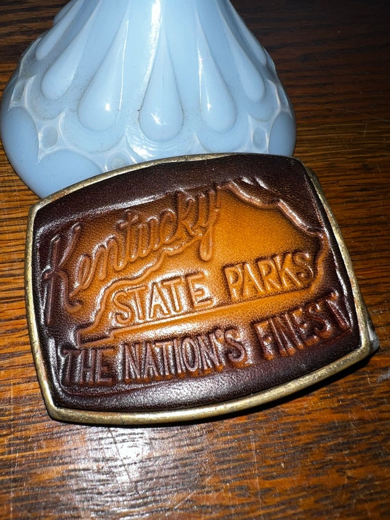 Vintage Kentucky State Parks Belt Buckle. Kentucky